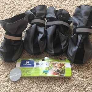 Size XL Rubber Reflective Dog Boots